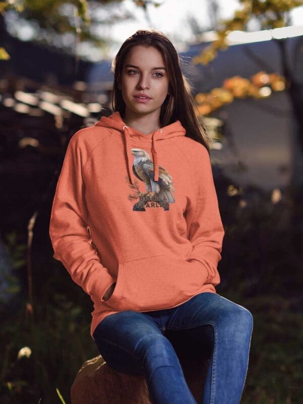 Eagle Unisex eco raglan hoodie