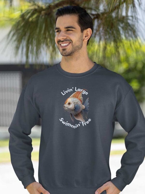 Fish Unisex organic sweatshirt