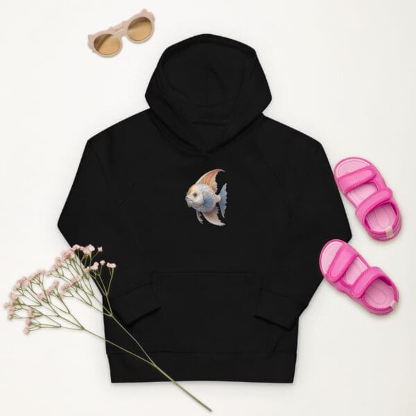 Fish Hoodie, Kids eco hoodie - Image 4