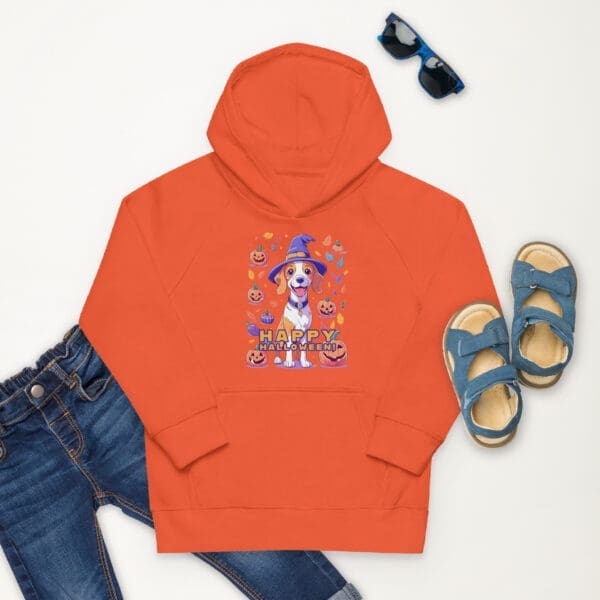 Halloween Dog Kids eco hoodie - Image 3