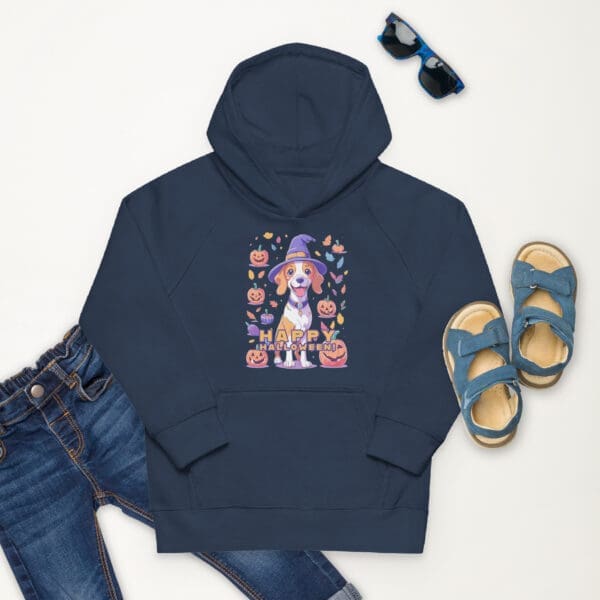 Halloween Dog Kids eco hoodie - Image 2