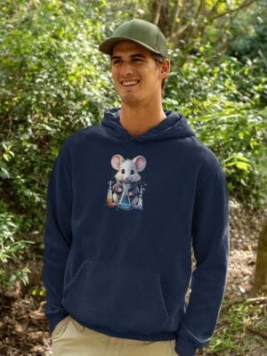 Chemistry Lab Mouse Unisex essential eco hoodie
