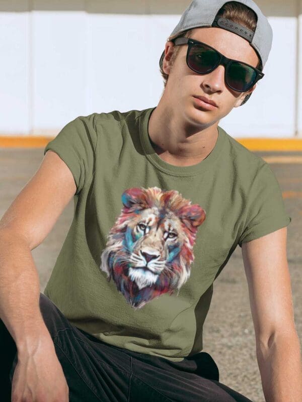 Lion T-shirt, Unisex organic cotton t-shirt