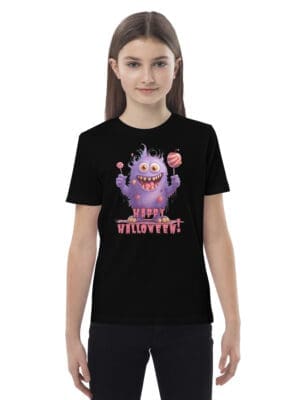 Organic Halloween cotton  kids t-shirt