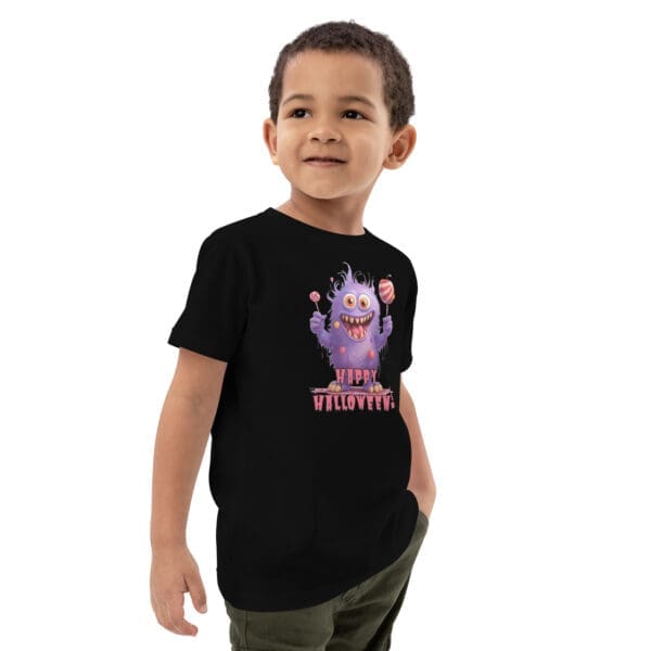 Organic Halloween cotton  kids t-shirt - Image 2