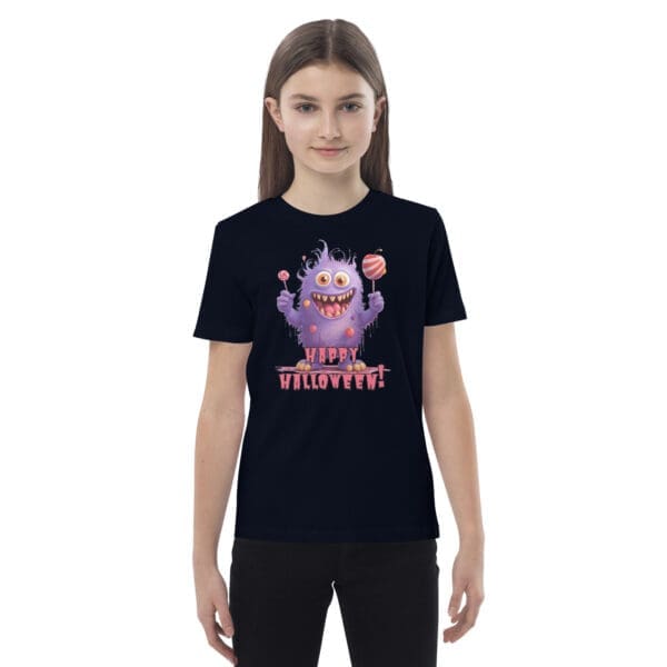 Organic Halloween cotton  kids t-shirt - Image 3