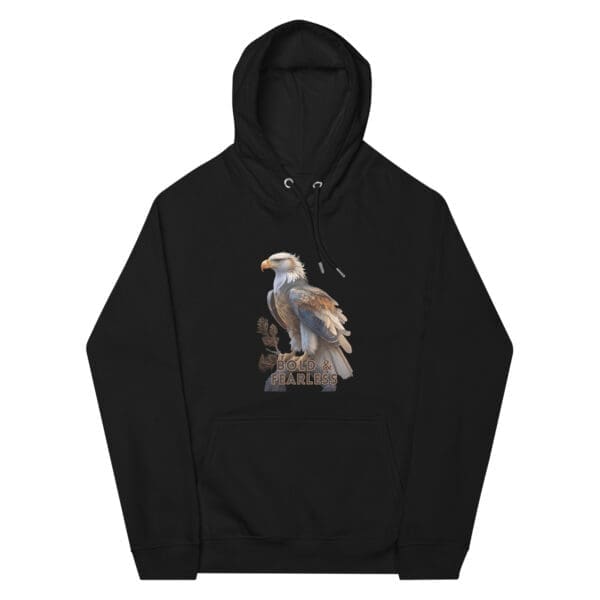 Eagle Unisex eco raglan hoodie - Image 6