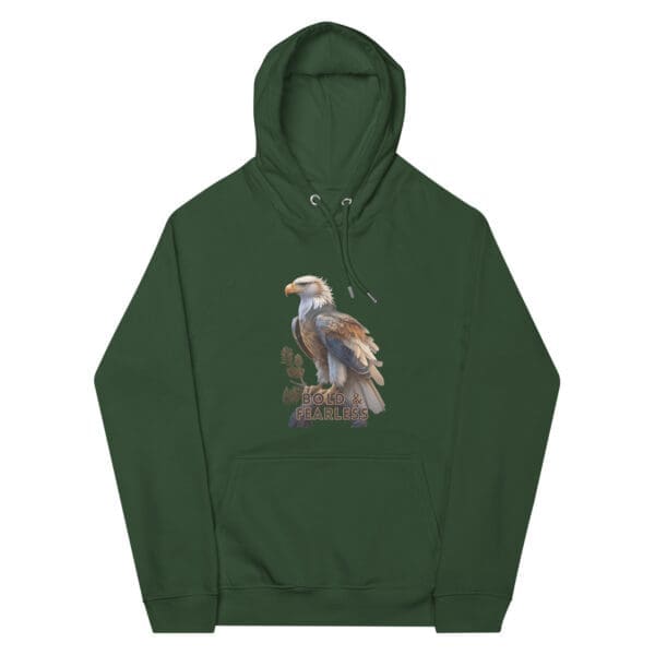 Eagle Unisex eco raglan hoodie - Image 3
