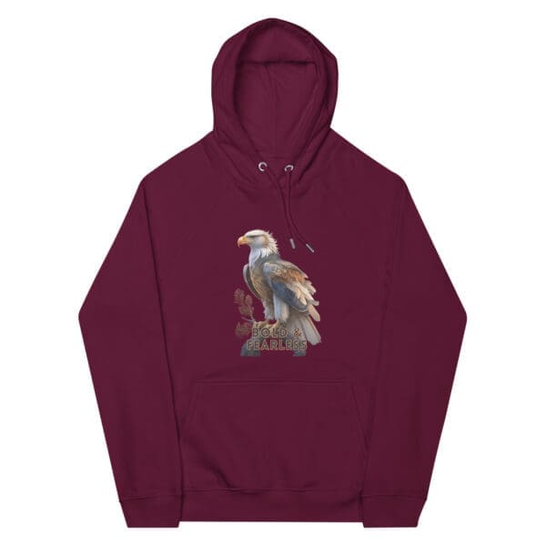 Eagle Unisex eco raglan hoodie - Image 2