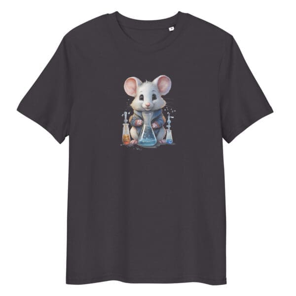 Chemistry Lab Mouse, Unisex organic cotton t-shirt - Image 6