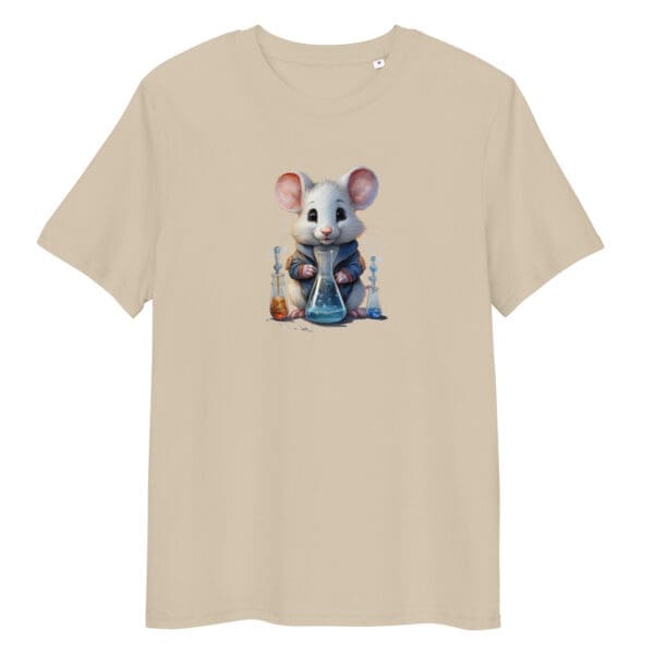 Chemistry Lab Mouse, Unisex organic cotton t-shirt - Image 4