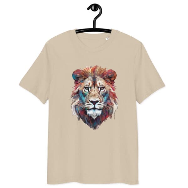 Lion T-shirt, Unisex organic cotton t-shirt - Image 4