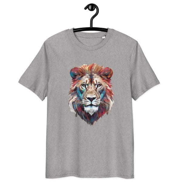 Lion T-shirt, Unisex organic cotton t-shirt - Image 3