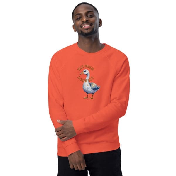 Goose Unisex organic raglan sweatshirt - Image 5