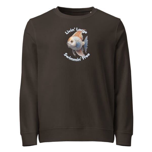 Fish Unisex organic sweatshirt - Image 2