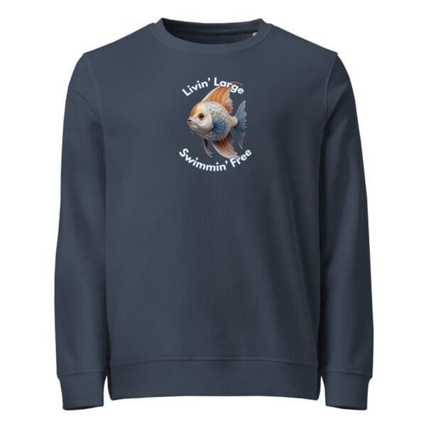 Fish Unisex organic sweatshirt - Image 3