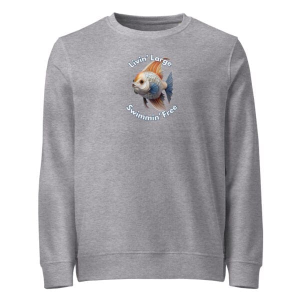 Fish Unisex organic sweatshirt - Image 5