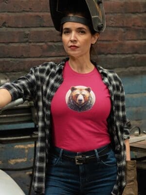 Red Bear Unisex organic cotton t-shirt