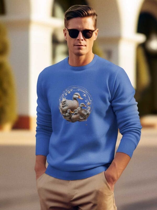 Duck Family Unisex organic sweatshirt