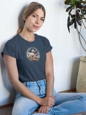 Duck Family Unisex organic cotton t-shirt