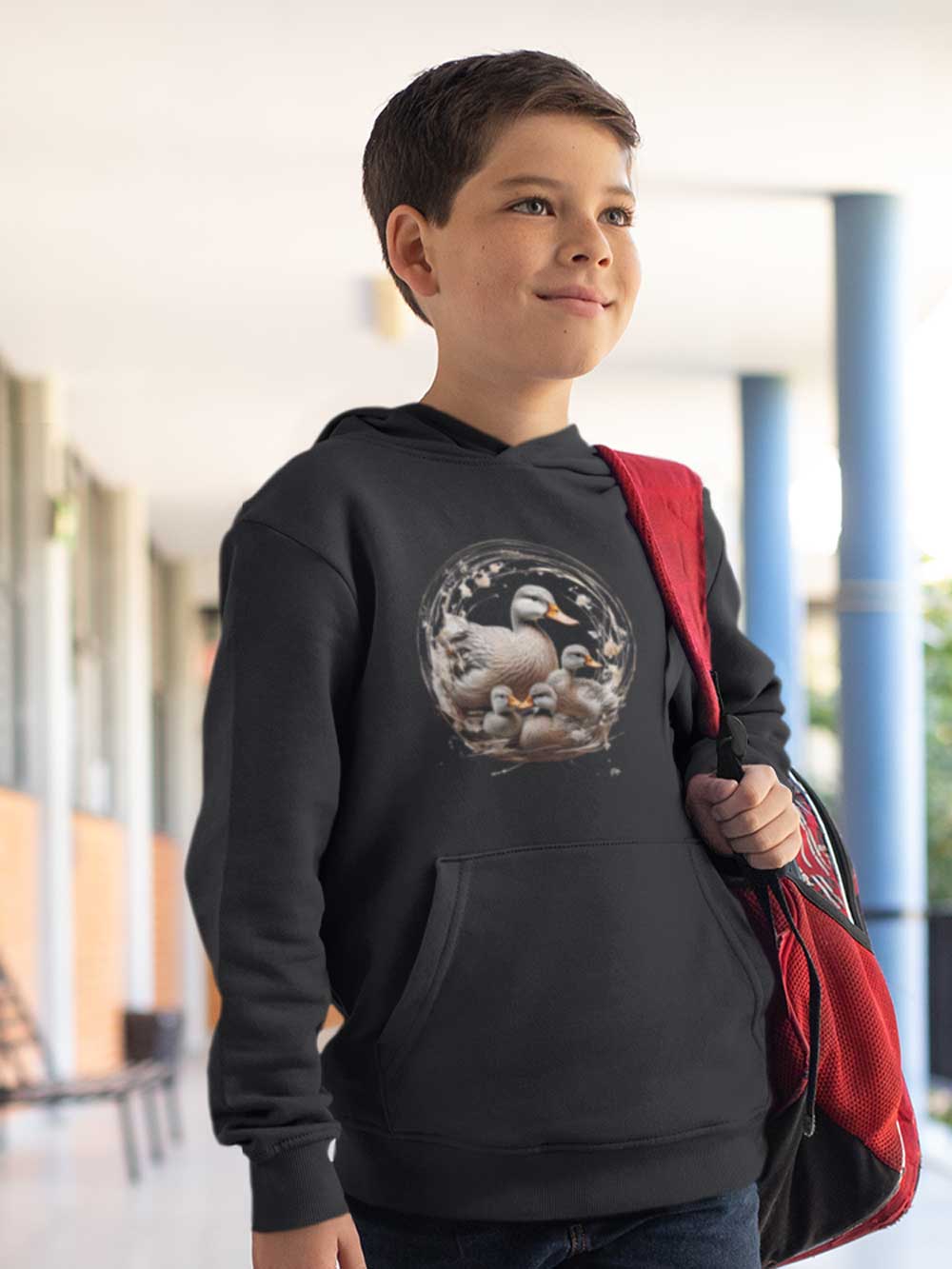 Duck Family Kids eco hoodie