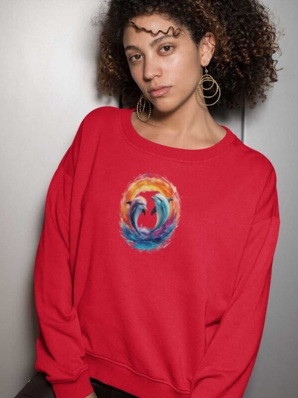 Dolphins Unisex organic sweatshirt