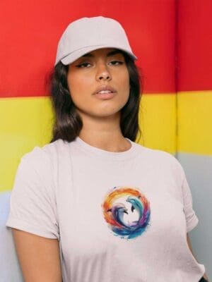 Dolphins Unisex organic cotton t-shirt