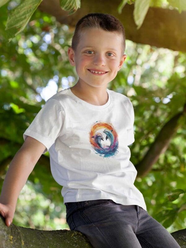 Dolphins Organic cotton kids t-shirt