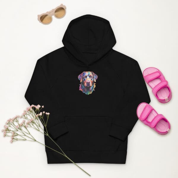 Labrador dog Kids eco hoodie - Image 2