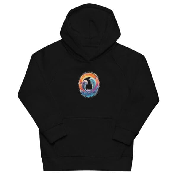 Dolphins Kids eco hoodie - Image 2
