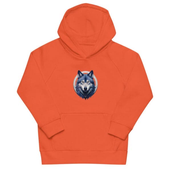 Siberian Wolf Kids eco hoodie - Image 3