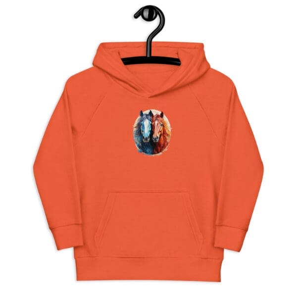 Couple of Horses Kids eco hoodie - Image 3