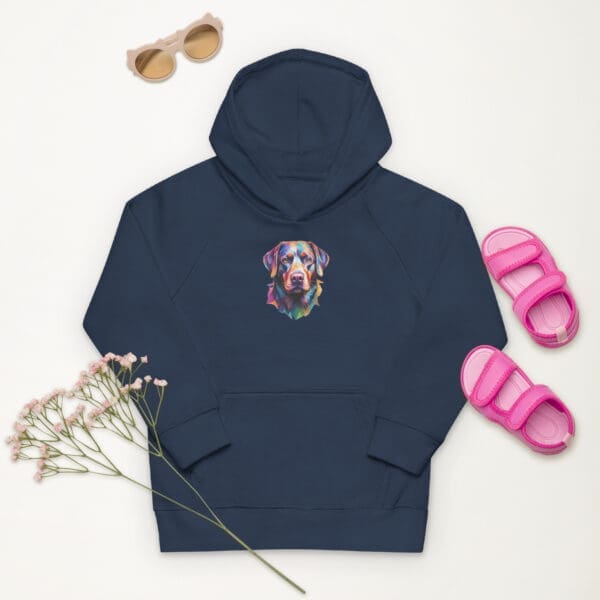 Labrador dog Kids eco hoodie - Image 3