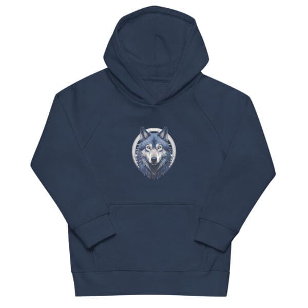Siberian Wolf Kids eco hoodie - Image 2