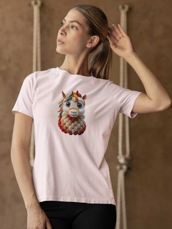 Cute Horse T-shirt, Unisex organic cotton t-shirt