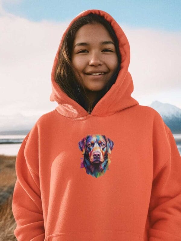 Labrador dog Kids eco hoodie