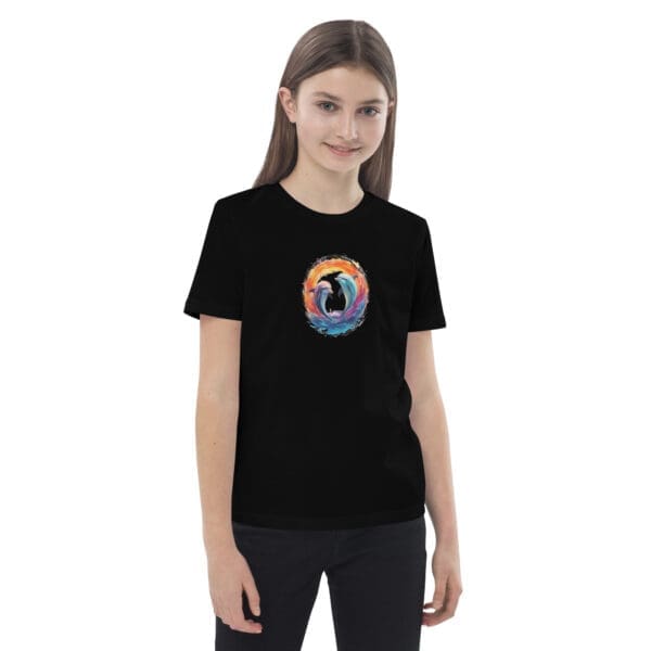 Dolphins Organic cotton kids t-shirt - Image 2