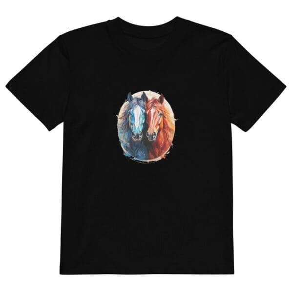 Couple of Horses Organic cotton kids t-shirt - Image 2