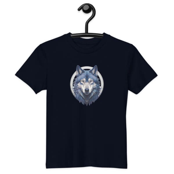 Siberian Wolf Organic cotton kids t-shirt - Image 3