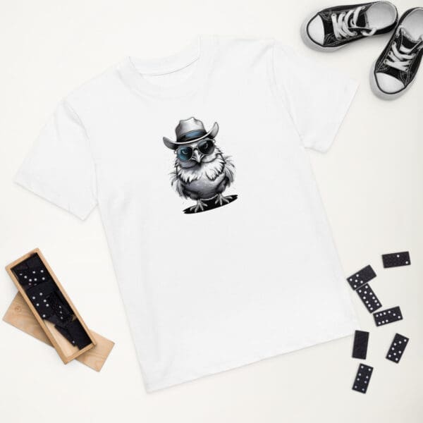 Cool Chicken T-shirt, Organic cotton kids t-shirt - Image 6