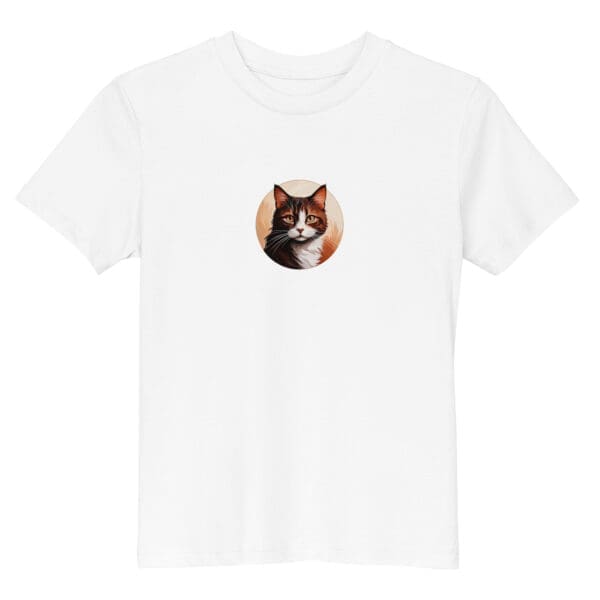 Brown Cat Organic cotton kids t-shirt - Image 3