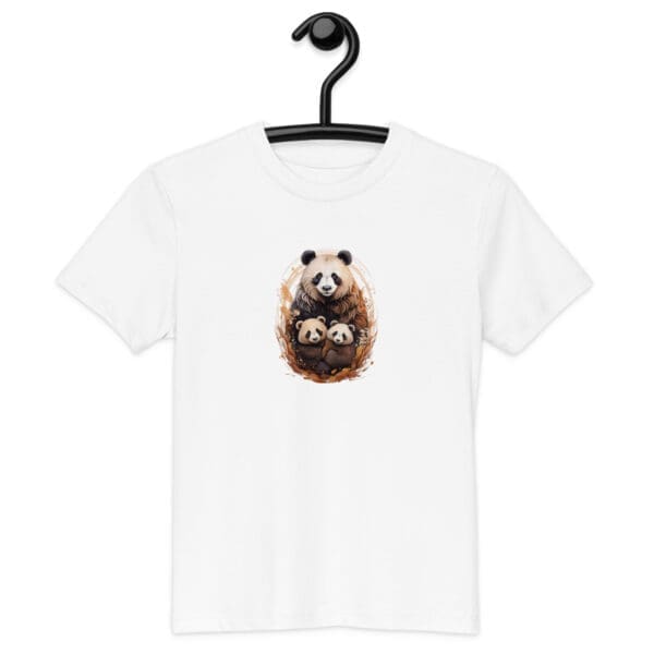 Panda Family Organic cotton kids t-shirt - Image 3