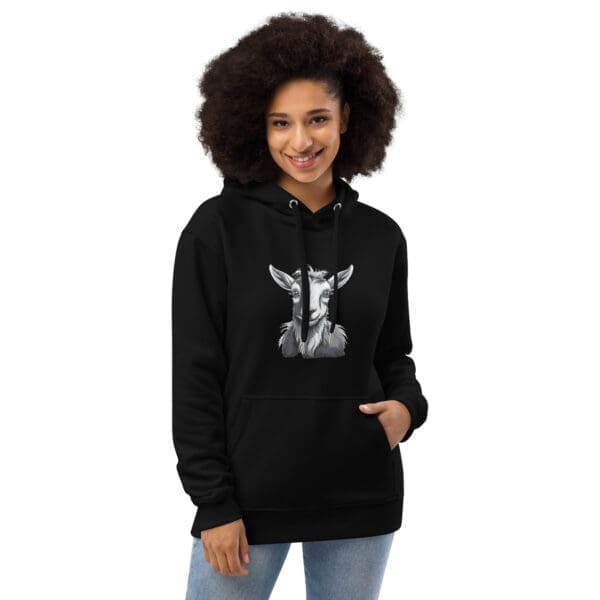 Goat Hoodie, Premium eco hoodie - Image 2