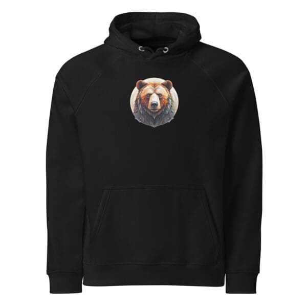 Red Bear Unisex eco raglan hoodie - Image 6
