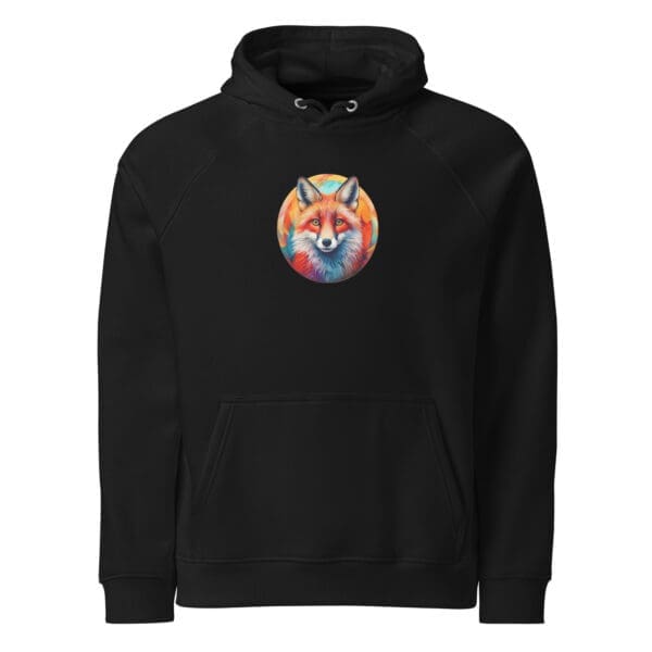 Curious Fox Unisex eco raglan hoodie - Image 2
