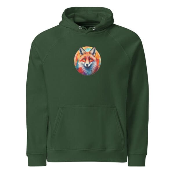 Curious Fox Unisex eco raglan hoodie - Image 6