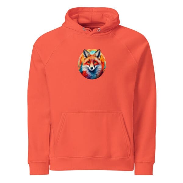 Curious Fox Unisex eco raglan hoodie - Image 4