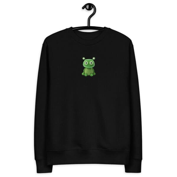 Cute Frog Unisex eco sweatshirt - Image 4