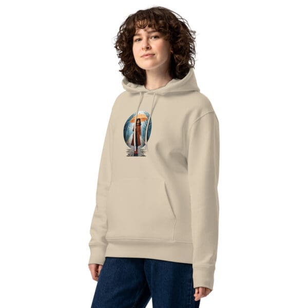 Girl in the Rain, Unisex essential eco hoodie - Image 4