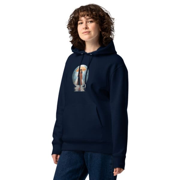 Girl in the Rain, Unisex essential eco hoodie - Image 3
